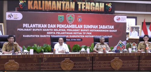 Gubernur dan Wakil Gubernur Kalteng Tunda Pelantikan Pj Bupati Barsel dan Bupati Kobar