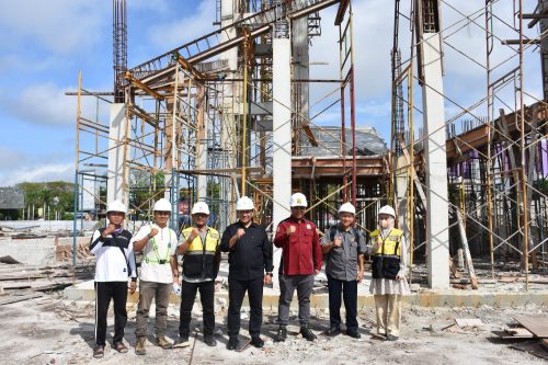 Tinjau Progres Pemugaran Bundaran Besar dan Bundaran Mahir Mahar, Wagub Edy Pratowo Tekankan Kualitas dan Estetika