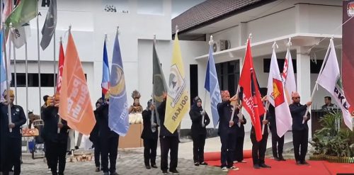 KPU Kota Palangka Raya Lakukan Serah Terima Kirab Pemilu Tahun 2024