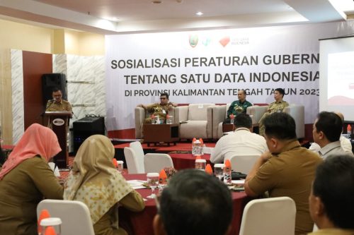 Sahli Gubernur Herson B. Aden Buka Sosialisasi Peraturan Gubernur Kalteng Nomor 19 Tahun 2022 tentang SDI