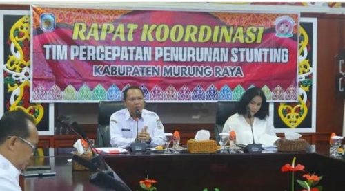 Asisten III Setda Murung Raya Batara Buka Rakor Teknis Tim Percepatan Penurunan Stunting