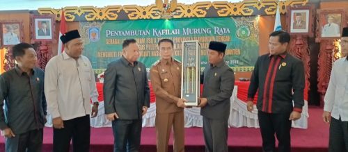 Pj Bupati Murung Raya Hermon Sambut Sekaligus Melepas Kafilah Lasqi Musantara Jaya Nusantara yang mengikuti FSQ ke-26 Tingkat Nasional Tahun 2023