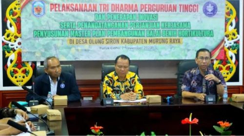 Plt. Kadis Petanian dan Perikanan Murung Raya Reyzal Samat Harapkan Kerjasama Master Plan Pembangunan Balai Benih Hortikultura Dapat Berkesinambungan