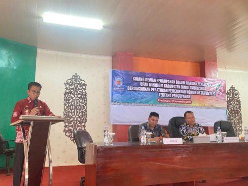 Pj. Bupati Murung Raya Hermon Hadiri Pembukaan Sidang Dewan Pengupahan Kabupaten Murung Raya Tahun 2024