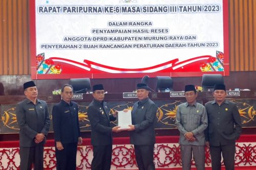 DPRD Murung Raya Gelar Rapat Paripurna ke-6 Masa Persidangan III Tahun 2023