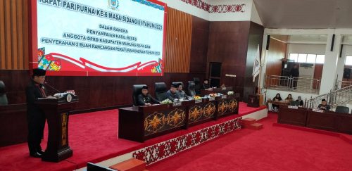 DPRD Murung Raya Gelar Rapat Paripurna ke-7 Dalam Rangka Penyerahan KUA-PPAS Tahun Anggaran 2023-2024