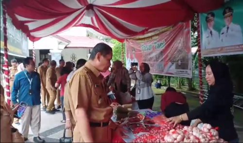 Sahli Gubernur Yuas Elko Ikuti Apel Siaga Pengamanan Pasokan dan Harga Pangan Periode HBKN