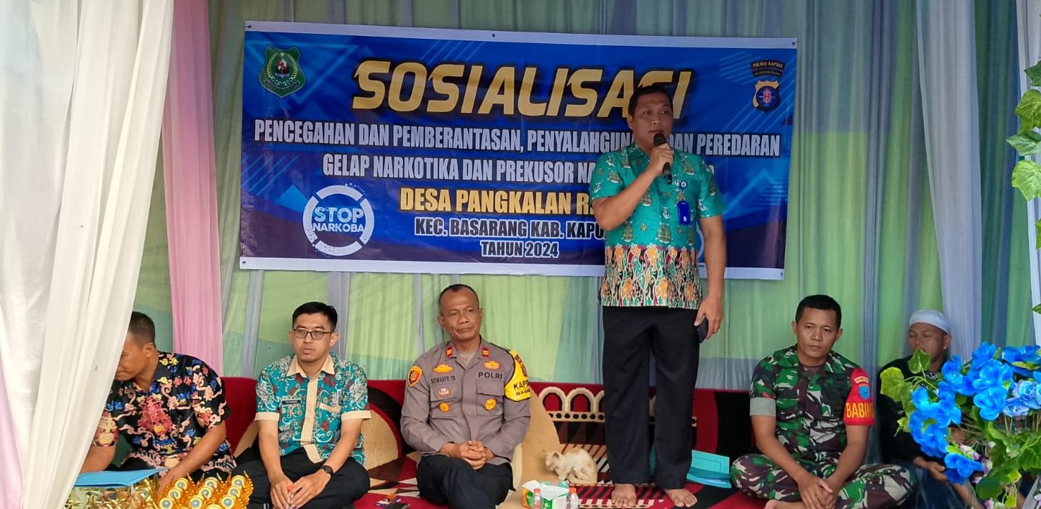 Sosialisasi Pencegahan dan Penyalahgunaan Narkotika di Desa Pangkalan Rekan