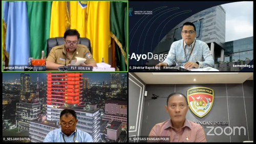 Sahli Yuas Elko Hadiri Rakor Pengendalian Inflasi bersama Kemendagri RI secara Virtual