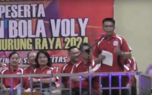 Pj. Bupati Murung Raya Hermon Buka Turnamen Bola Voli Pj.Bupati Cup 2024