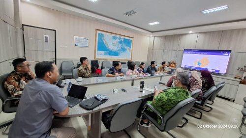 Bappedalitbang Bahas Draf Perpanjangan Perjanjian Kerja Sama dan Rencana Kerja antara Badan Informasi Geospasial (BIG) dengan Pemprov. Kalteng