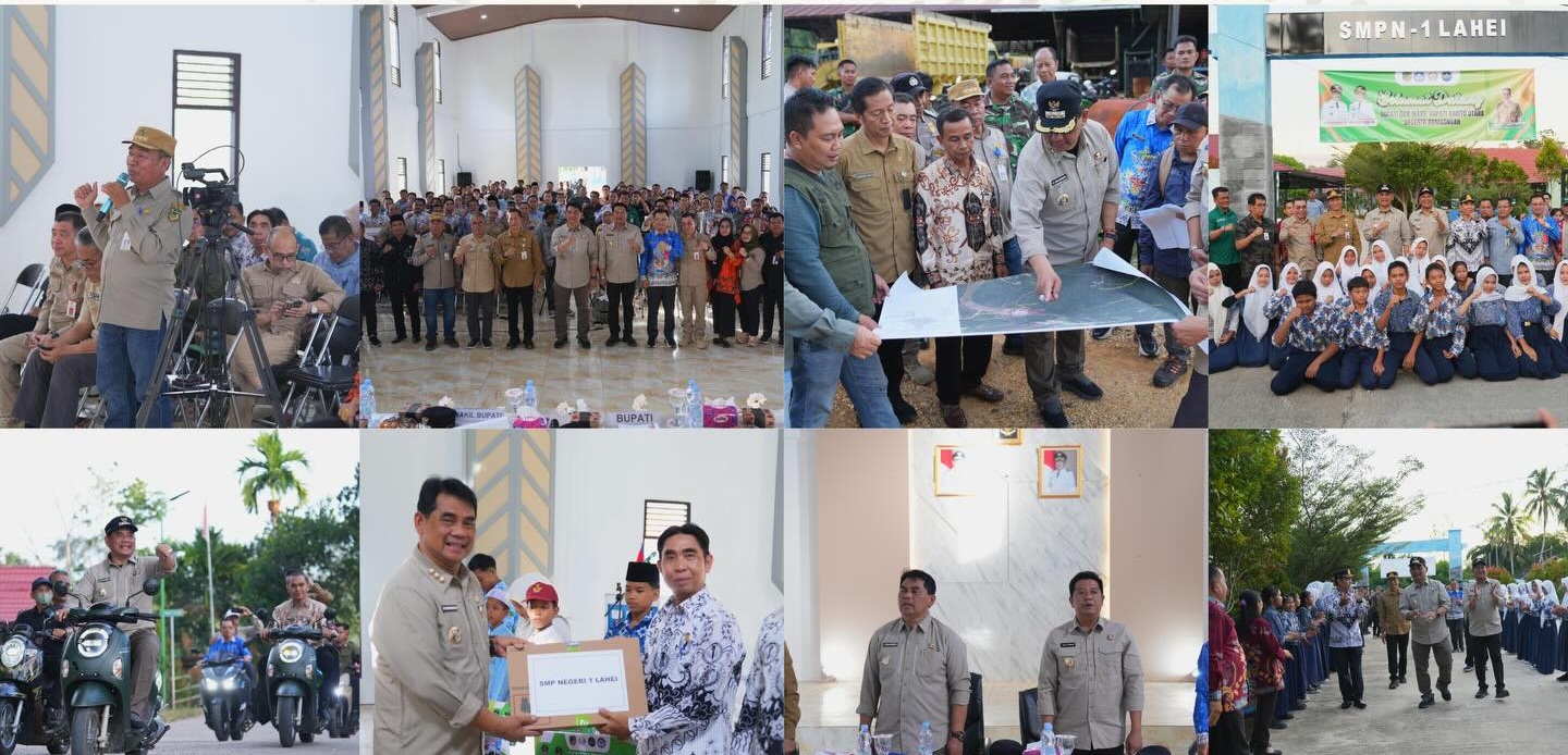 Bupati Barut Melangsungkan Pemantauan Progres Beberapa Pembangunan Di Wilayah Lahei