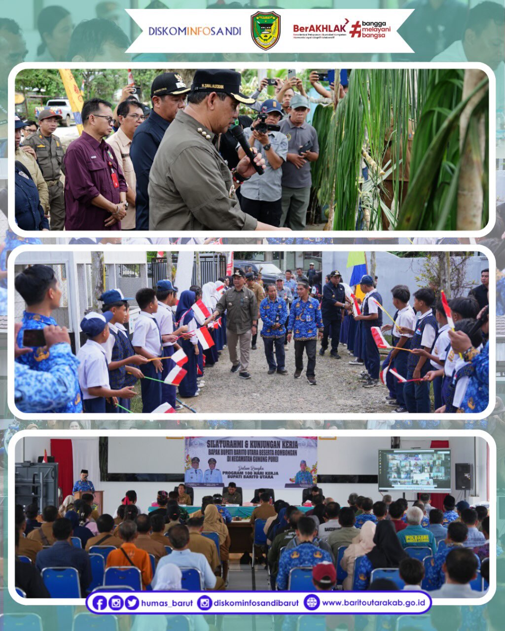 Langsungkan 100 Hari Program Kerja, Bupati Beserta Jajaran Kunker Di Wilayah Kecamatan Gunung Purei