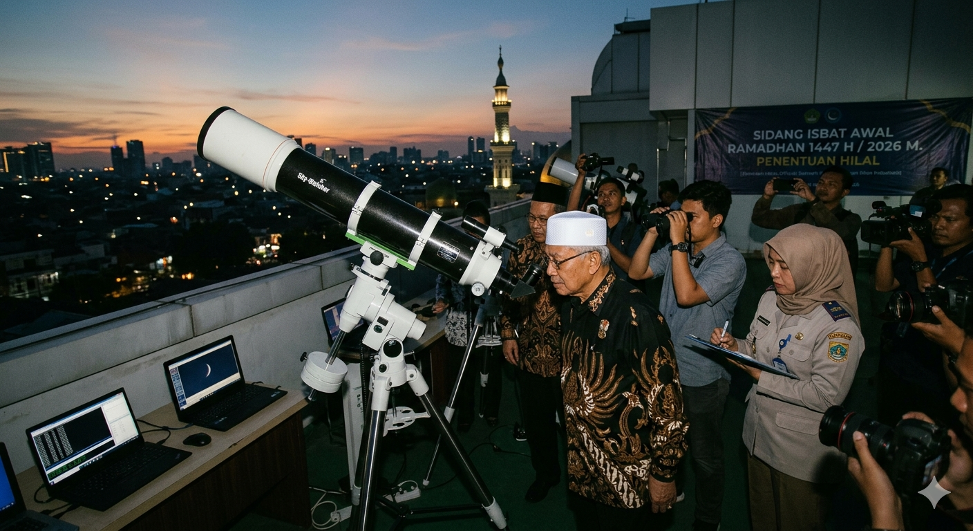 Sidang Isbat: Hilal Belum Penuhi Kriteria MABIMS, Idulfitri 2026 Berpotensi Jatuh pada Sabtu 21 Maret