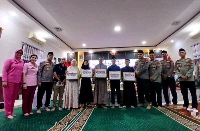 Kapolres Barut Gelar Bukber Bersama Pers dan Anak Panti, Perkuat Sinergi