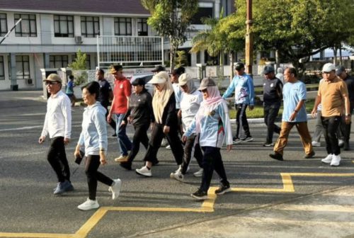 Sport Sore Bersama Gubernur Kalteng, Soliditas SOPD Kalteng Diperkuat