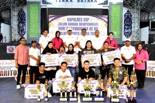 Penutupan Turnamen Kapolres Cup 2026 Berlangsung Sukses di Arena Tiara Batara