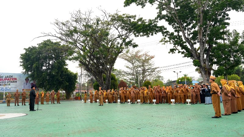 Pimpin Apel, Bupati Shalahuddin Tekankan Disiplin dan Percepatan Pembangunan Barito Utara